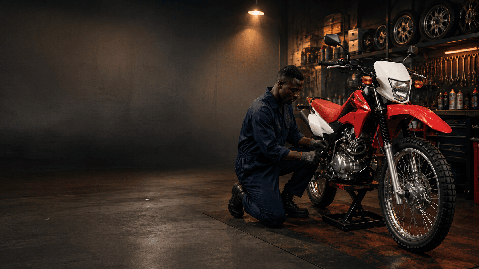 Williams Motorbikes workshop